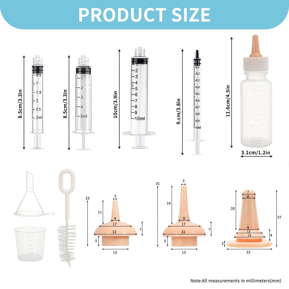 OGNWFUNK seringues-mesure-1a50ml : dosage précis pour les préparations nourrissantes.
