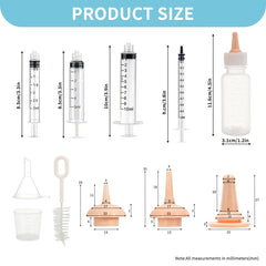 OGNWFUNK seringues-mesure-1a50ml : dosage précis pour les préparations nourrissantes.