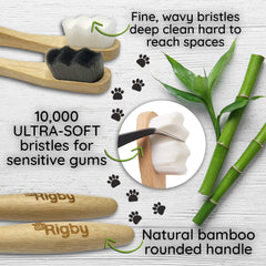 OH RIGBY-poignee-bambou-biodégradable: manche biodégradable facile à saisir pour une routine dentaire.