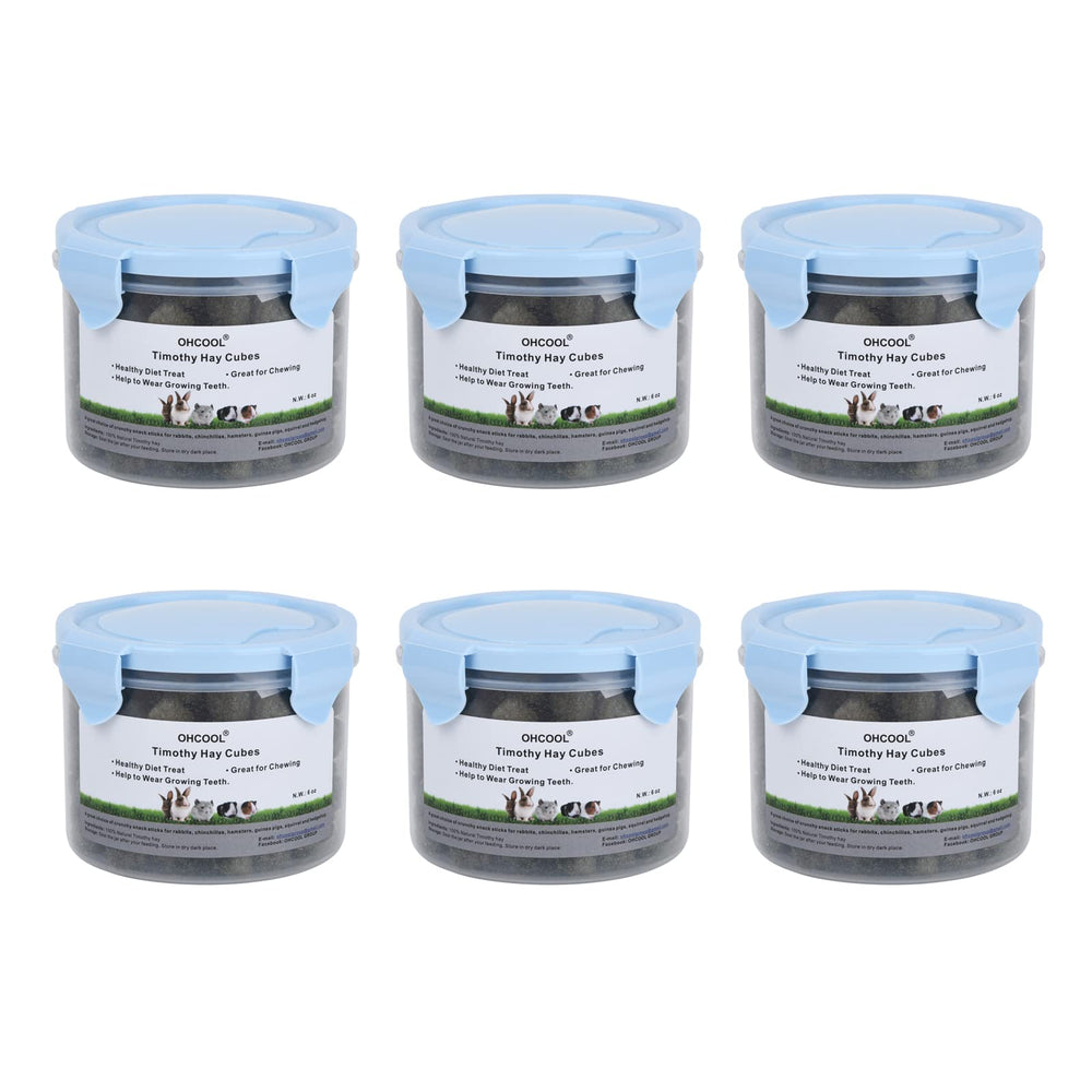 Ohcool Cubes mini foin Timothy – granulés 6oz, taille adaptée pour petites bouches