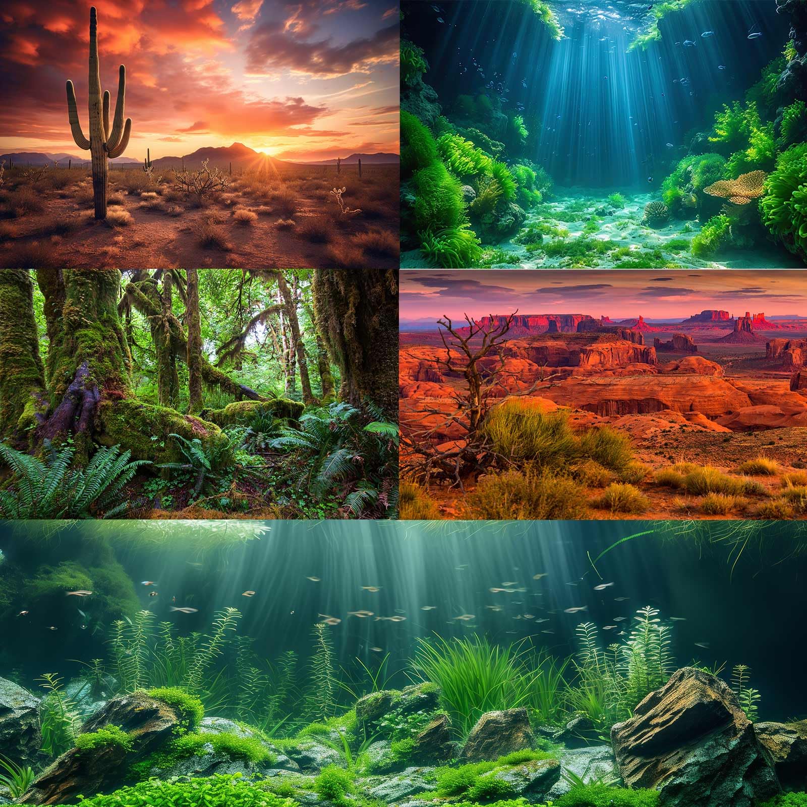 OHIOCATII, paysage terrarium verdure réaliste, décore facilement et élargit l'impression d'espace.