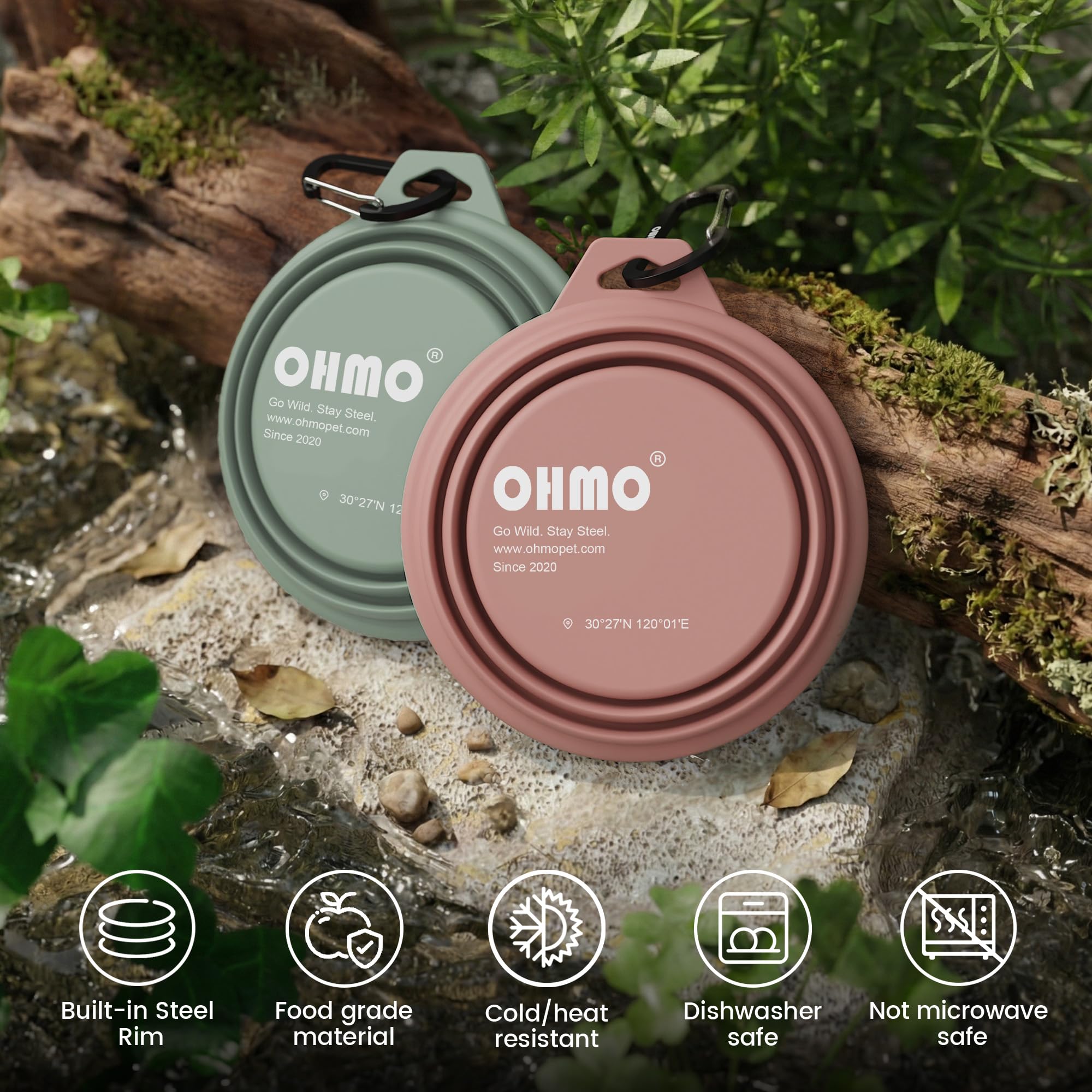 OHMO design léger et compact, idéal pour camping et road trips.