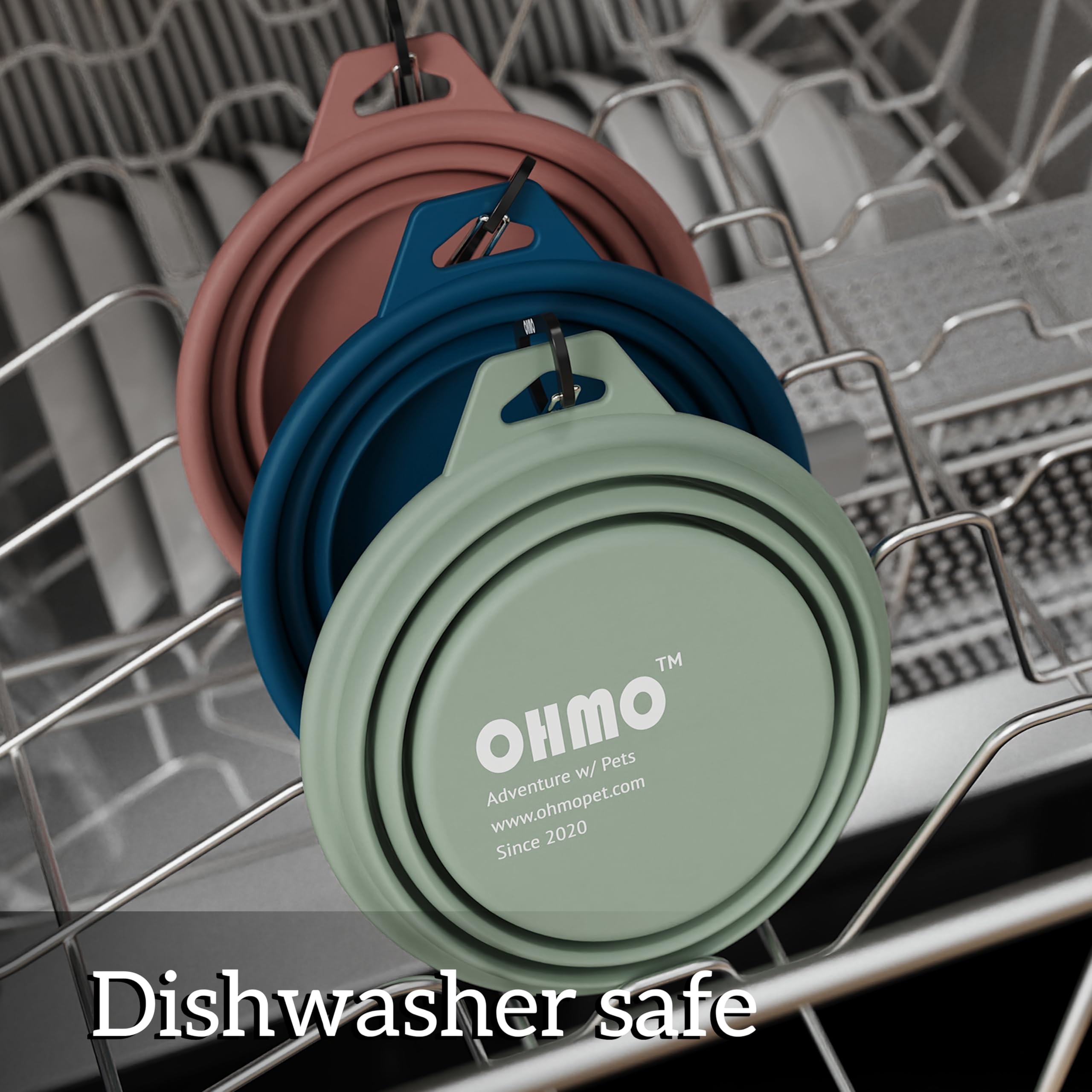OHMO bol pliant 12 oz, idéal pour camping et randonnées.