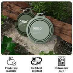 OHMO coupelle pliante à accrocher sac à dos, pratique en voyage.