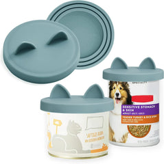 OHMO couvercles silicone bleu clair pour conserves, maintien de la fraîcheur et réduction des odeurs.