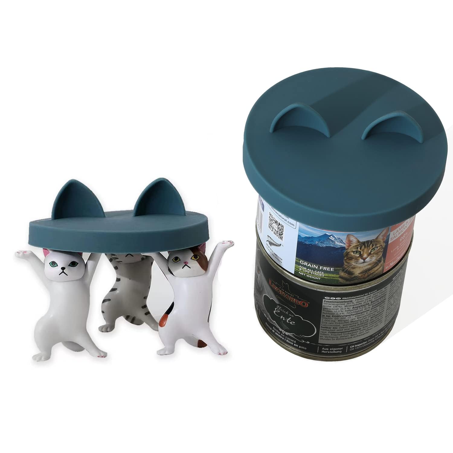 OHMO: design bleu foncé élégant pour cuisine et repas de chat.