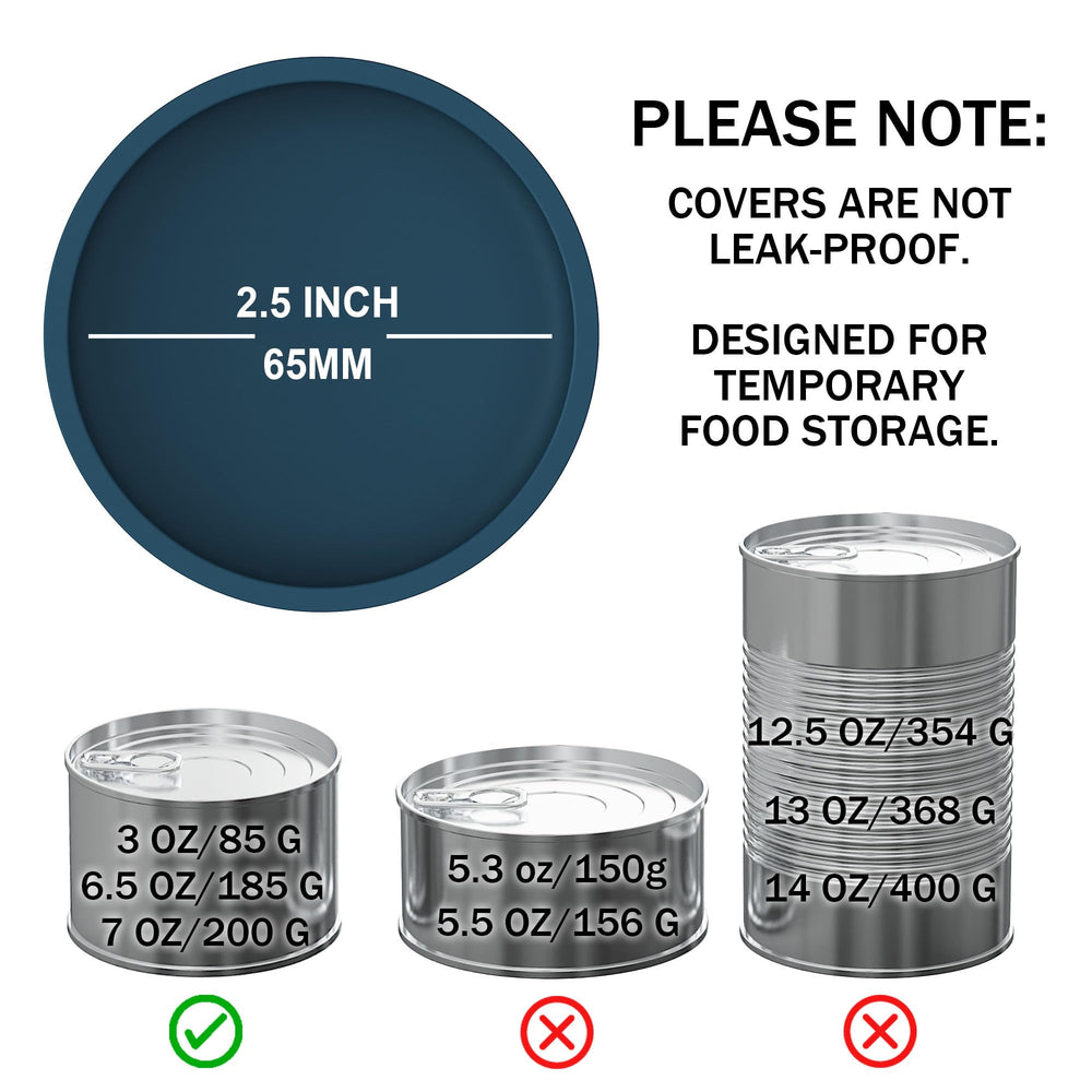 OHMO couvercle 65 mm pour petites boîtes, bleu foncé, ajustement sûr.