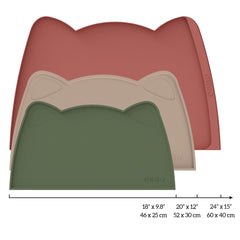 OHMO tapis silicone anti-derrapant, premier plan, empêche les glissades.