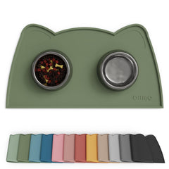 OHMO tapis alimentaire camouflage vert, vue d’ensemble, protège le sol.