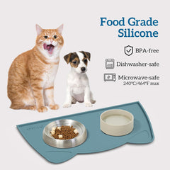 OHMO tapis animaux silicone imperméable lavable au lave-vaisselle.