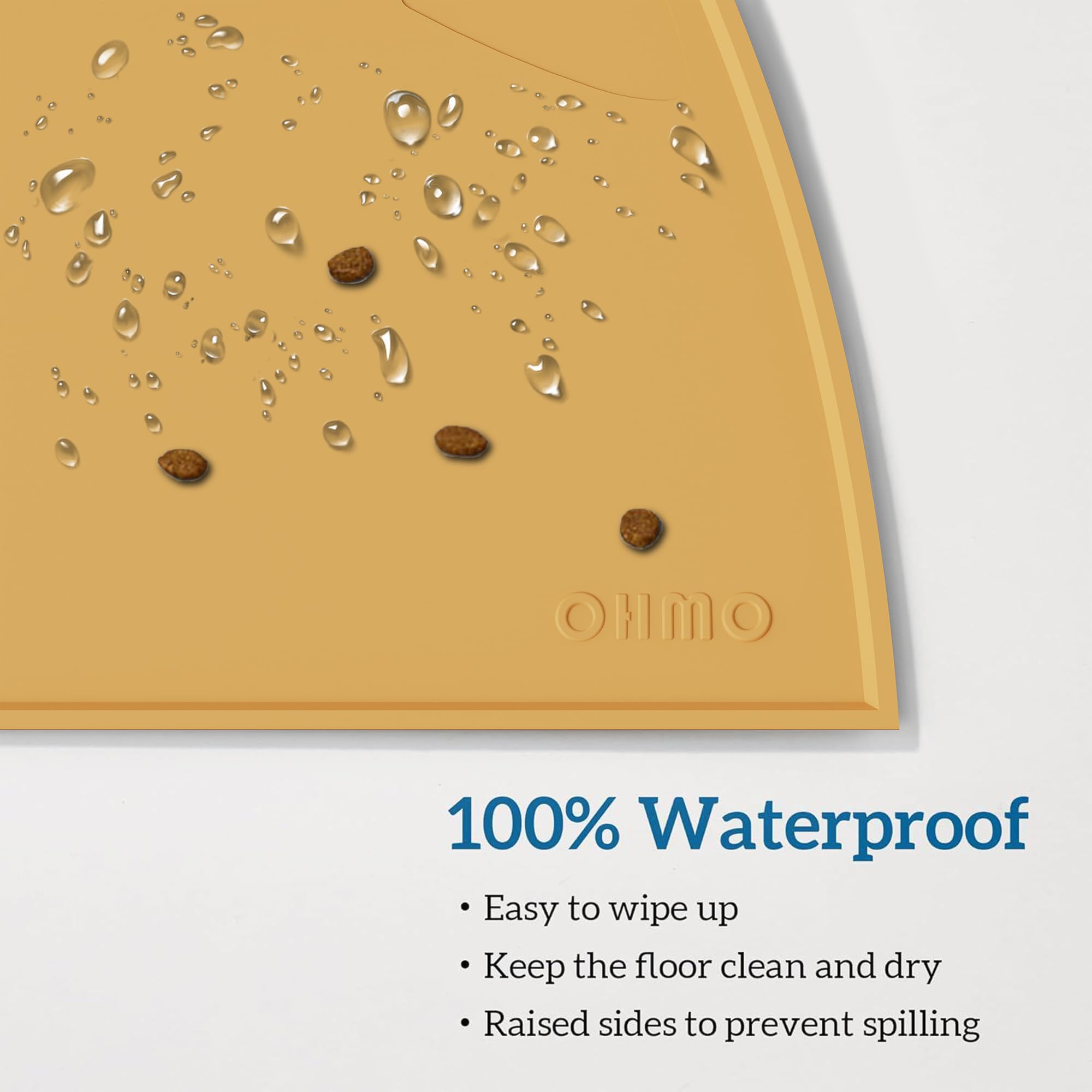 OHMO tapis antidérapant, maintien sûr pour repas de chien et chat.
