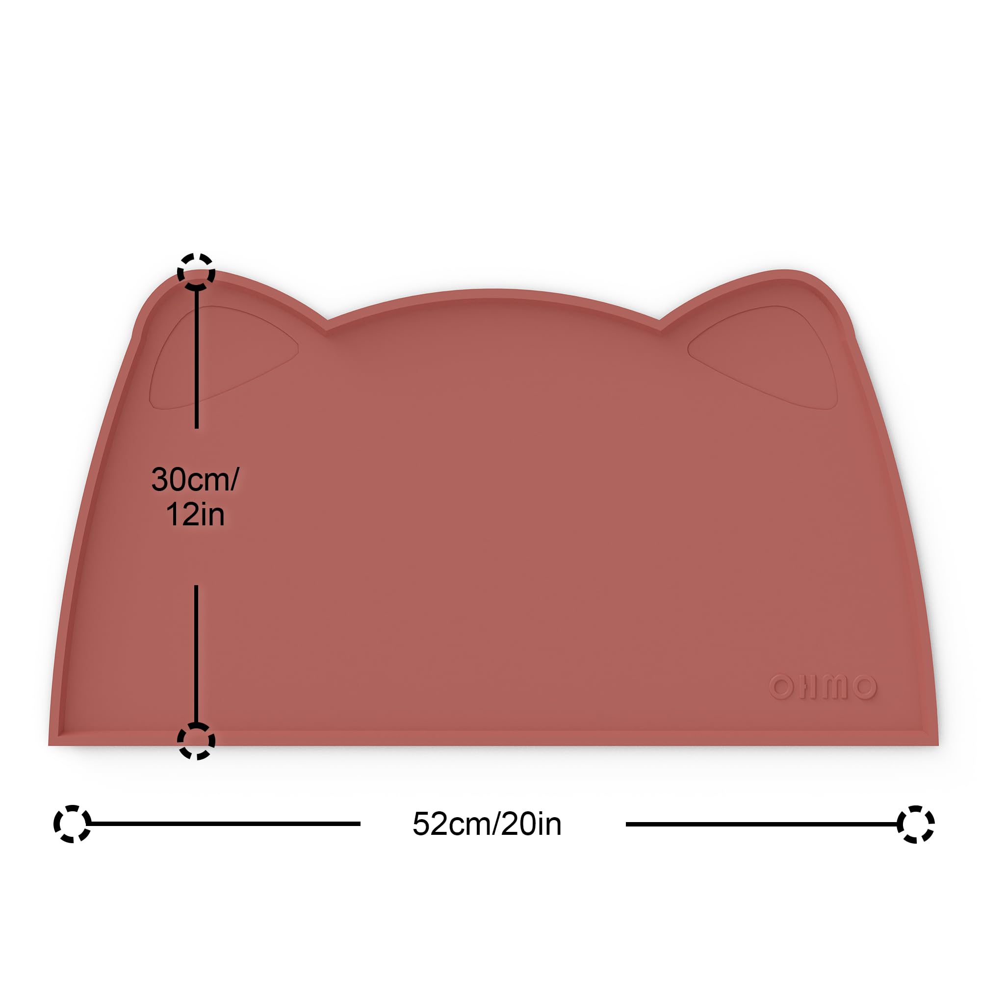 OHMO tapis alimentation chien silicone antiderapant, stabilité assurée.