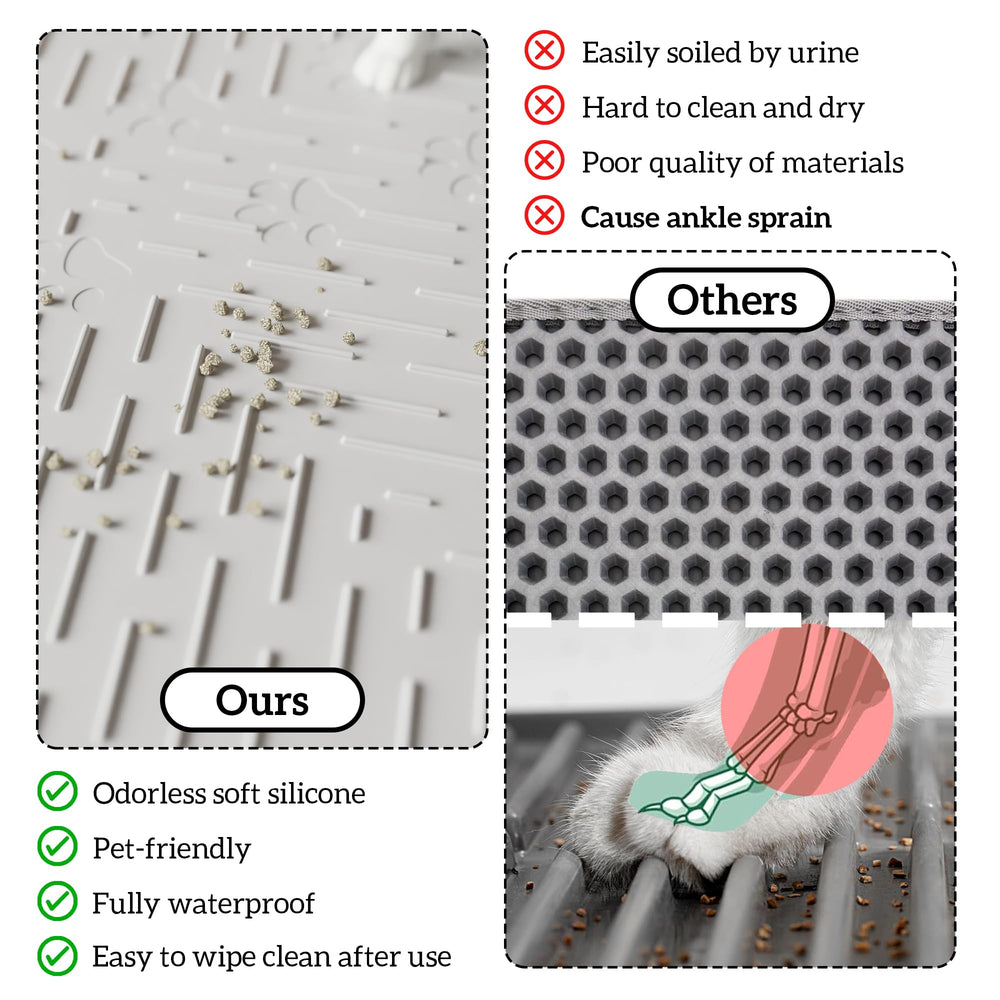 OHMO tapis litière silicone premium, durable et doux