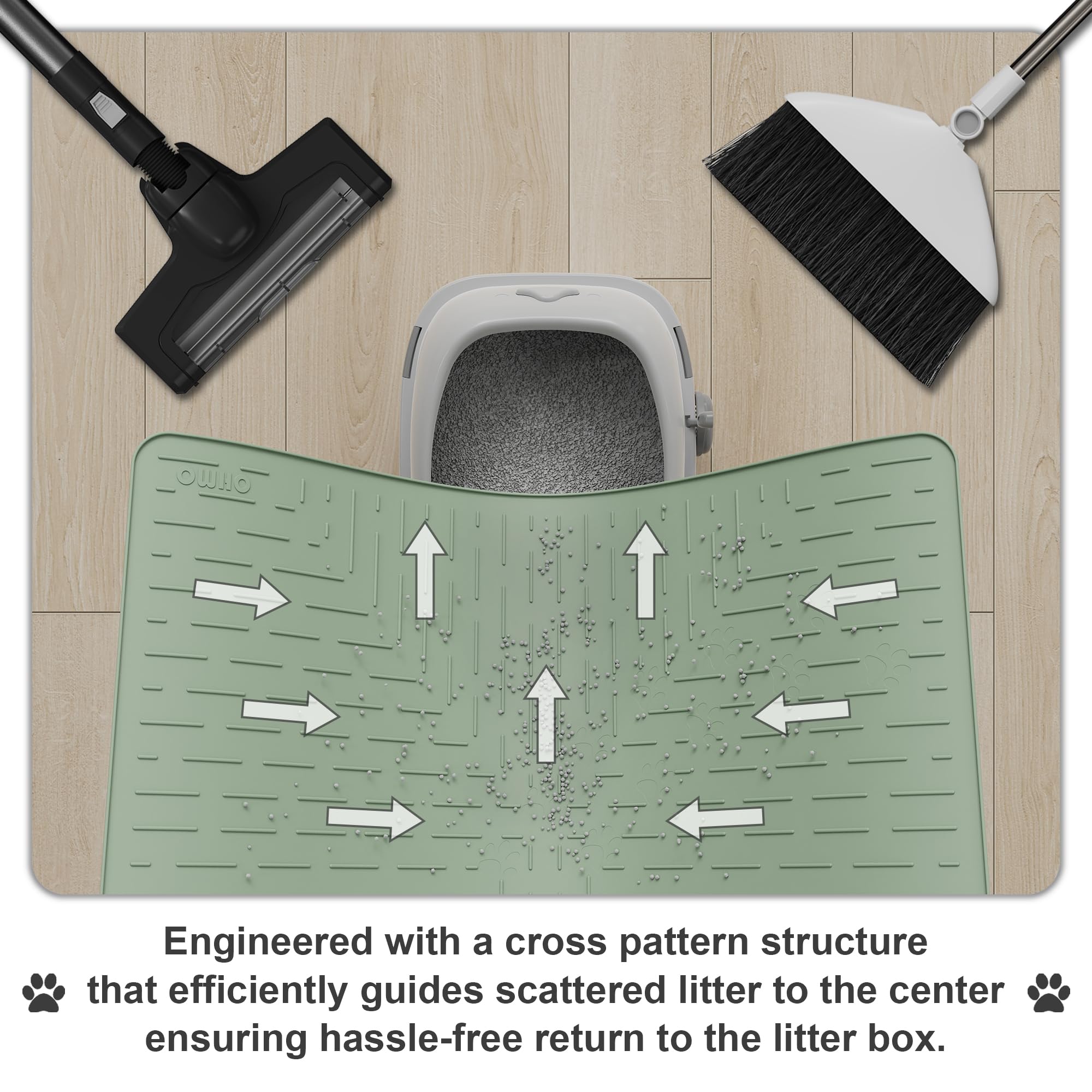 OHMO tapis étanche et sans BPA protège les sols et les surfaces