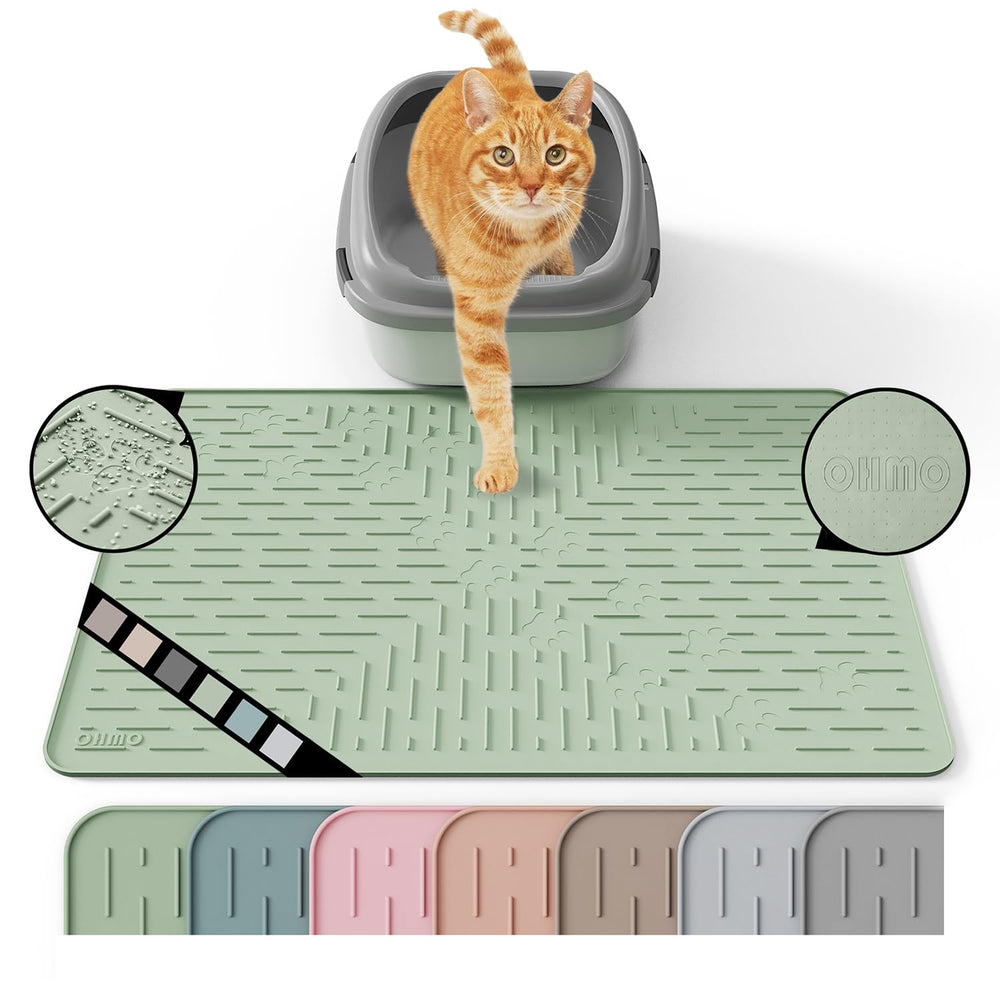 OHMO tapis litière grand format capture les granules et réduit les éclaboussures
