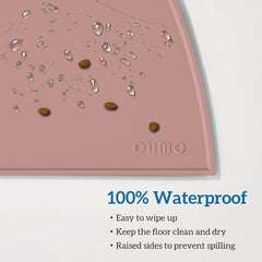 OHMO tapis alimentation en silicone rose, portable et facile à rouler.