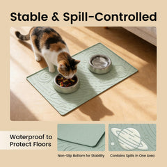OHMO tapis-nourriture-silicone-nettoyage-lave-vaisselle : nettoyage rapide et sans effort.