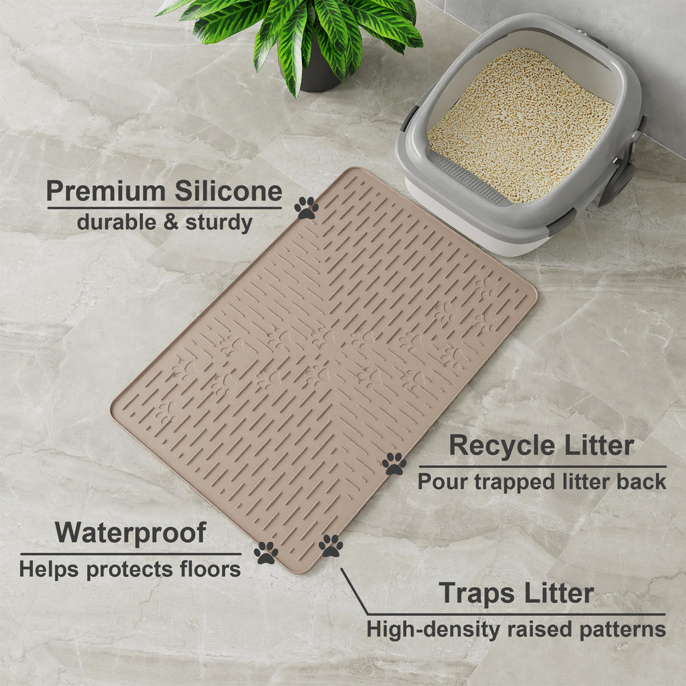 OHMO tapis silicone imperm éable - empeche les odeurs et se nettoie rapidement.