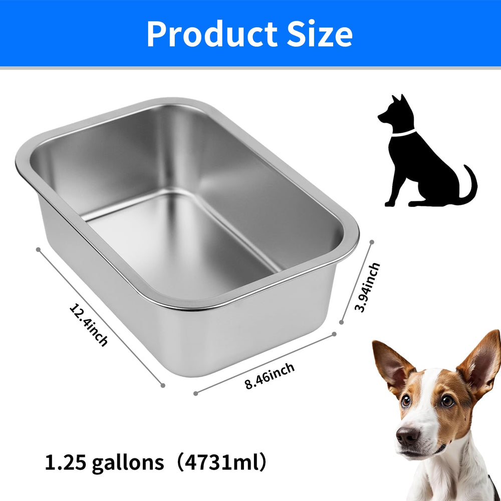 Bol eau chien Ohtomber, structure rectangulaire stable qui évite les renversements.
