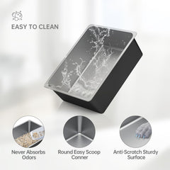Surface antiadhesive Ohtomber, déchets de litière qui glissent facilement