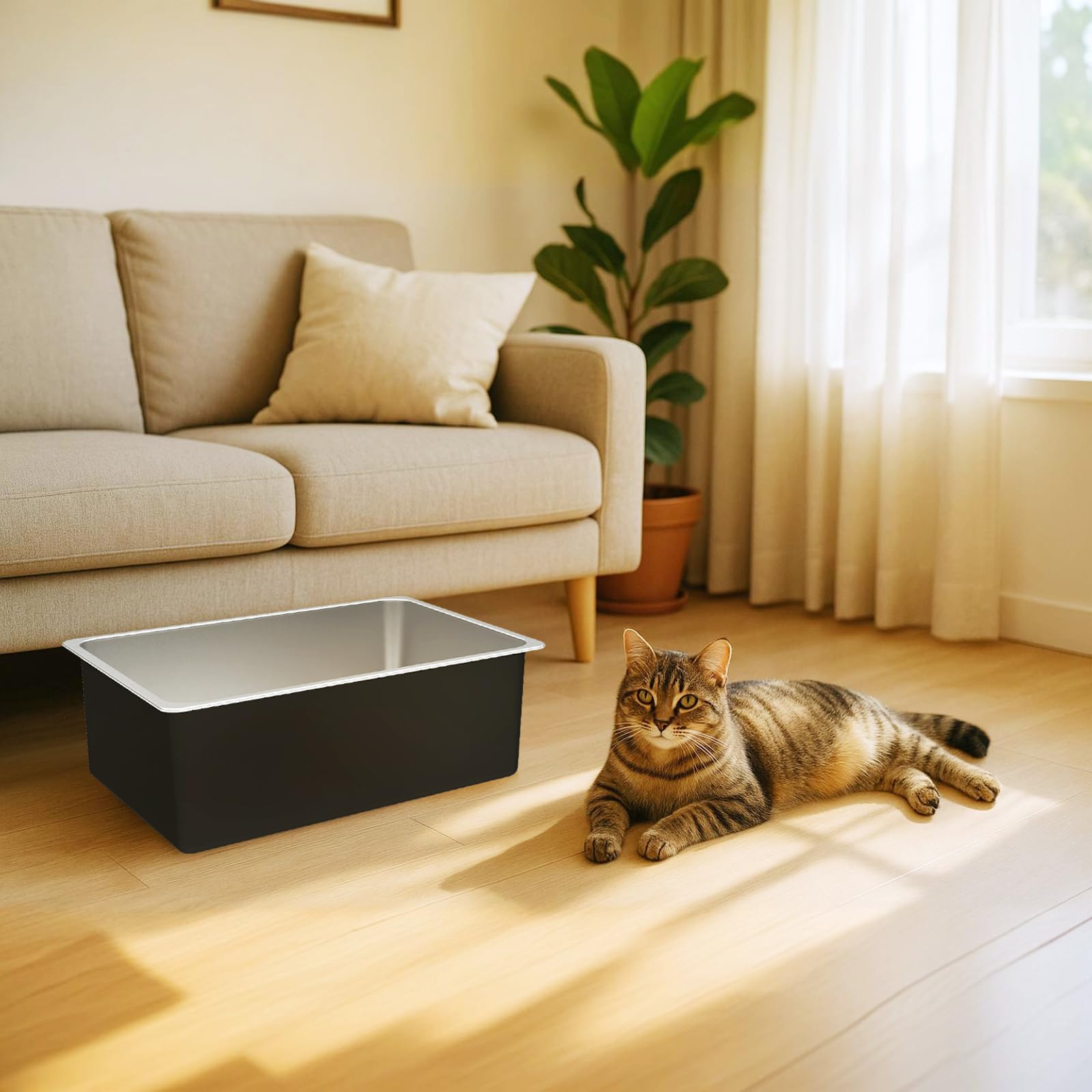 Utilisation polyvalente Ohtomber inox, pour chats, lapins et autres petits animaux
