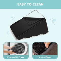 Oiilores escaliers pour chiens housse lavable amovible, nettoyage facile couleur noir