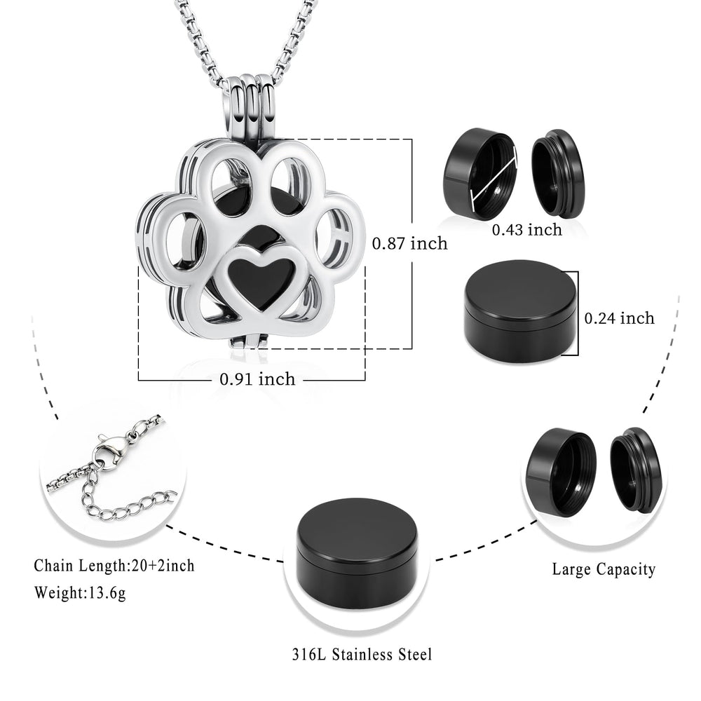 Coffret cadeau Oinsi prêt à offrir avec l’urne-pendentif.