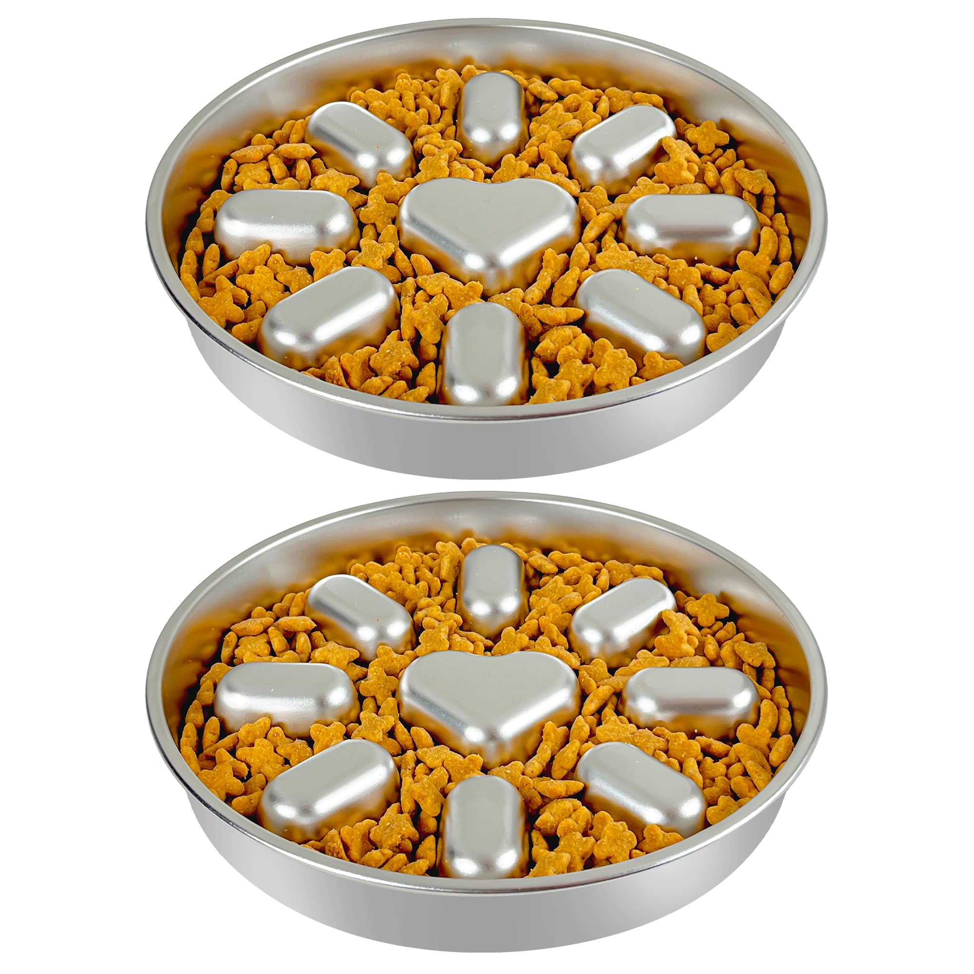 Bol ralentisseur Oiwliur avec motif anti-glouton, idéal pour manger plus lentement.
