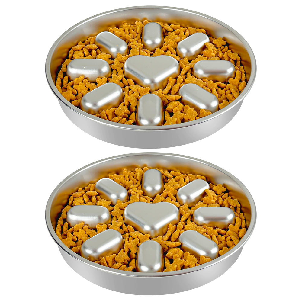 Bol ralentisseur Oiwliur avec motif anti-glouton, idéal pour manger plus lentement.