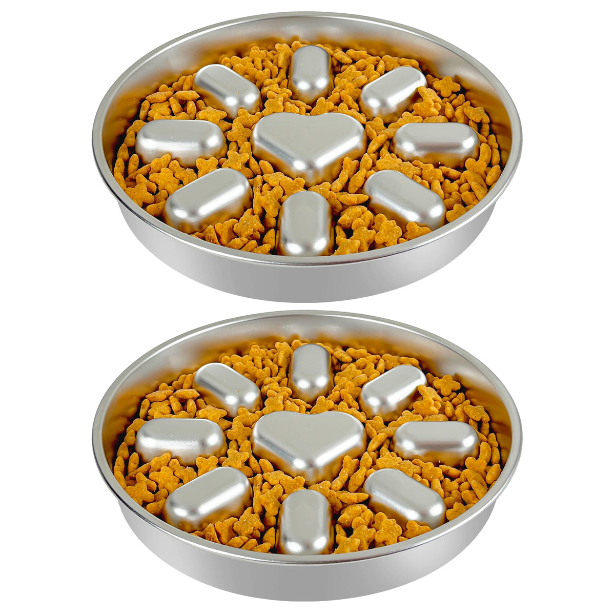 Bol ralentisseur Oiwliur avec motif anti-glouton, idéal pour manger plus lentement.