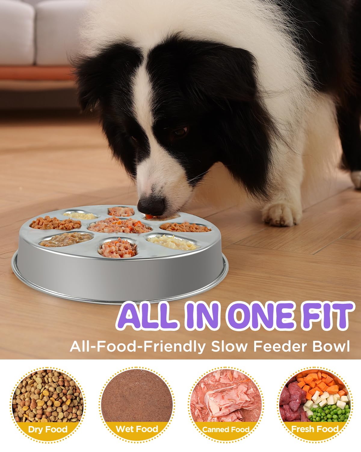 Tapis antiglisse Oiwliur pour bol, stabilité lors du repas.
