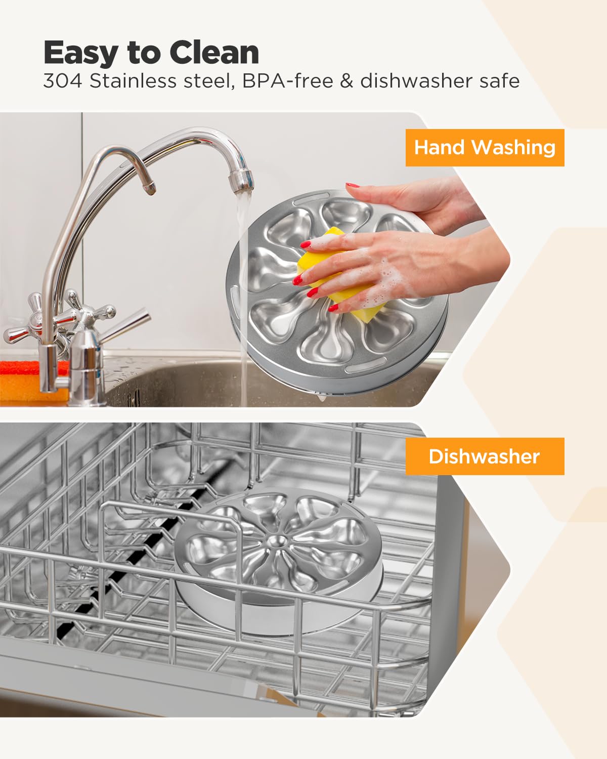 Utilisation polyvalente Oiwliur pour eau et nourriture, repas lent.