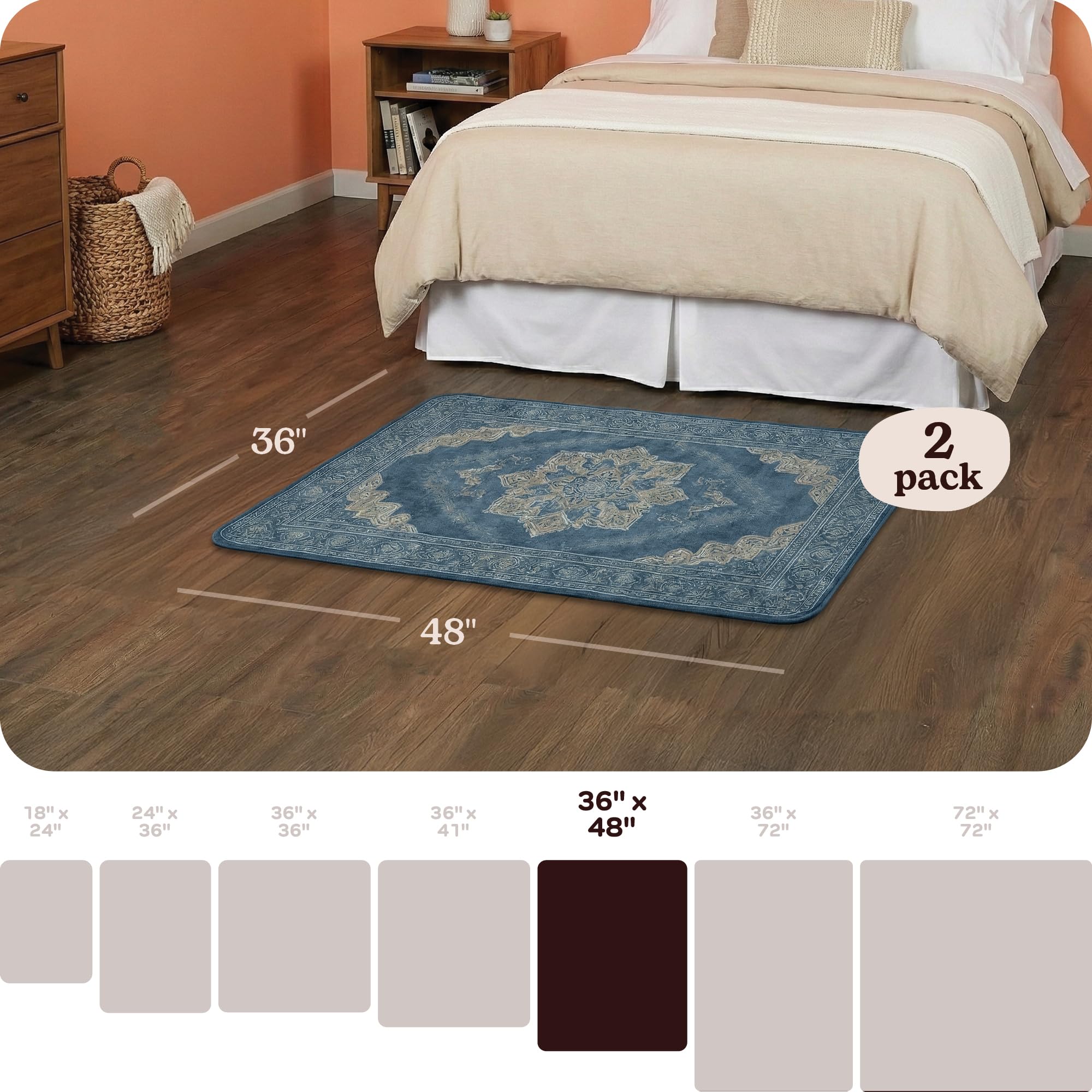 Tapis O'JAY anti-fuite avec base imperméable protégeant sols et moquette.