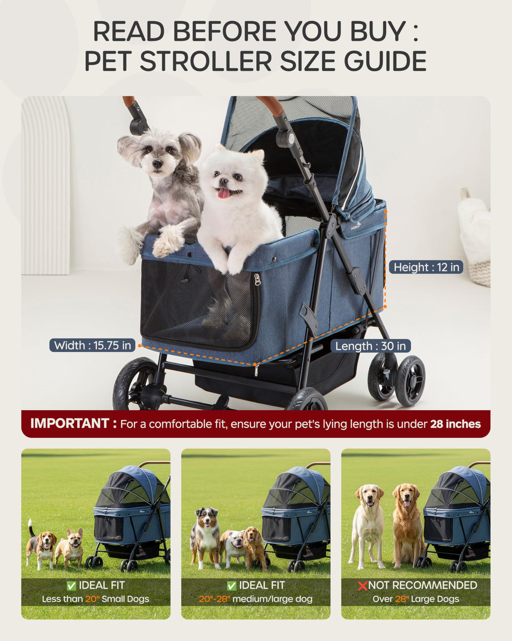 ojcme-poussette-chien-deux-moyens: pratique pour promener deux chiens.