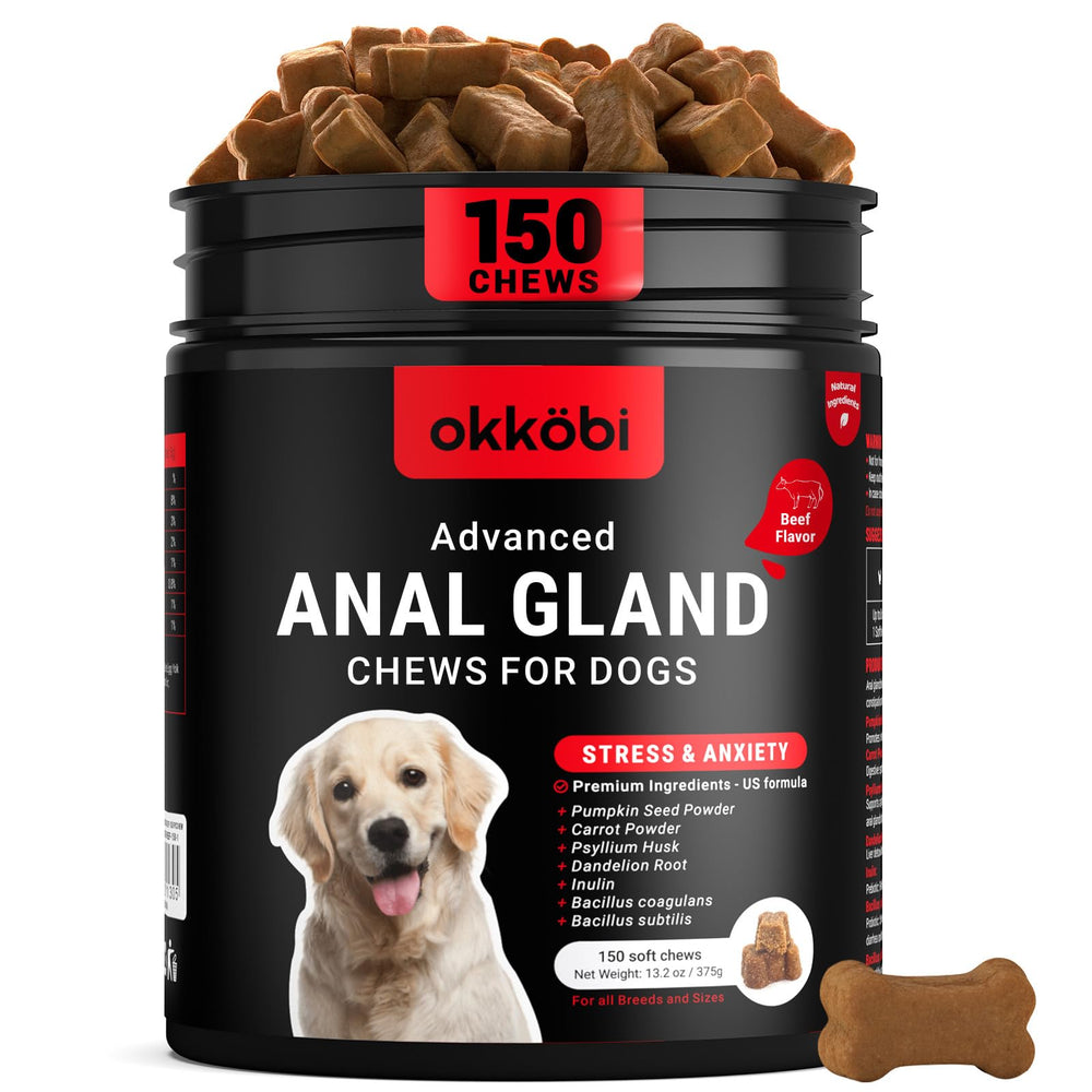 OKKÖBI bouchées glandes-anales boeuf: emballage pratique pour chien