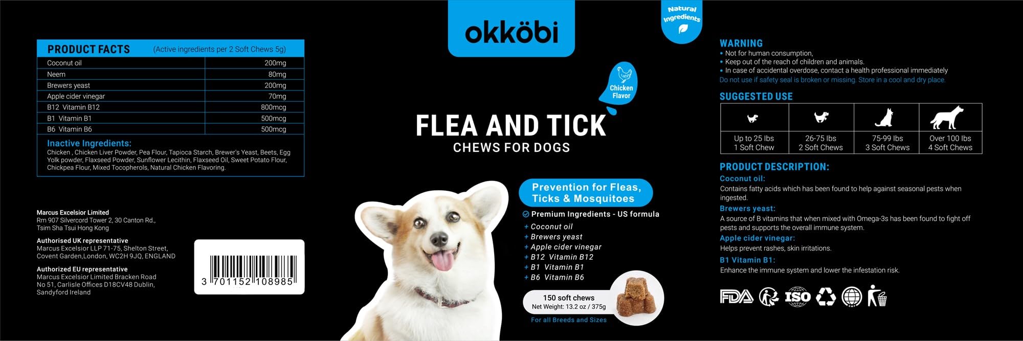 OKKÖBI - Fabriqué aux États‑Unis, qualité et traçabilité locales.