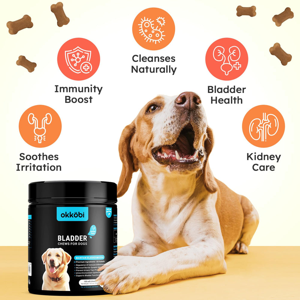 OKKÖBI friandises urinaires chien ingrédients naturels cranberry et D-Mannose.