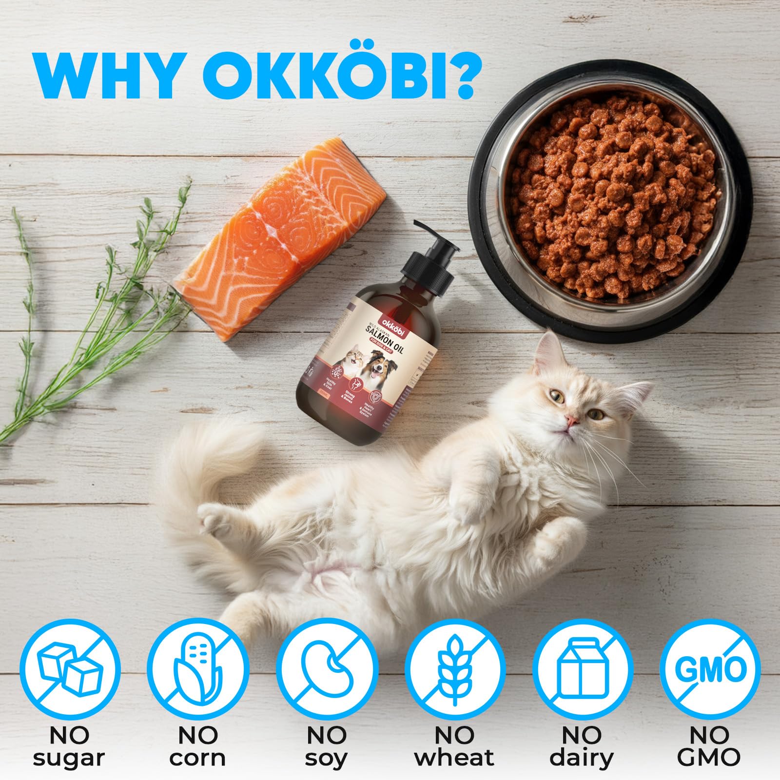 OKKÖBI huile saumon sauvage – ingrédients naturels et vitamine E.