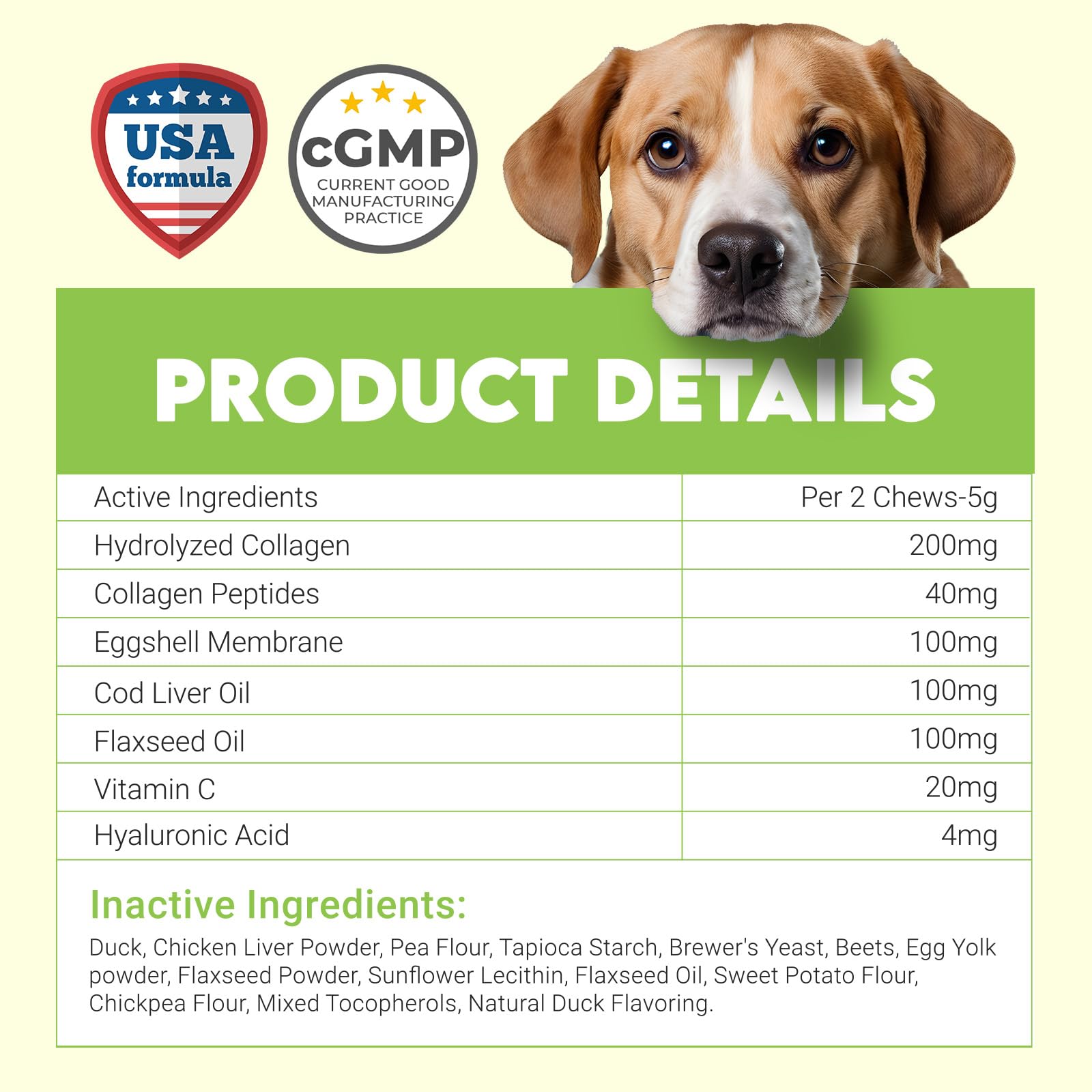 OKKÖBI Collagene vitamine C chien: formule complète pour le bien-être.