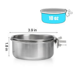 Bol inox Okllen démontable pour nettoyage facile.