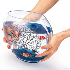 Okllen bocal kit déco bleu arbre plastique.