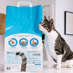 ökocat litière grumeaux solides bois naturel: nettoyage rapide.