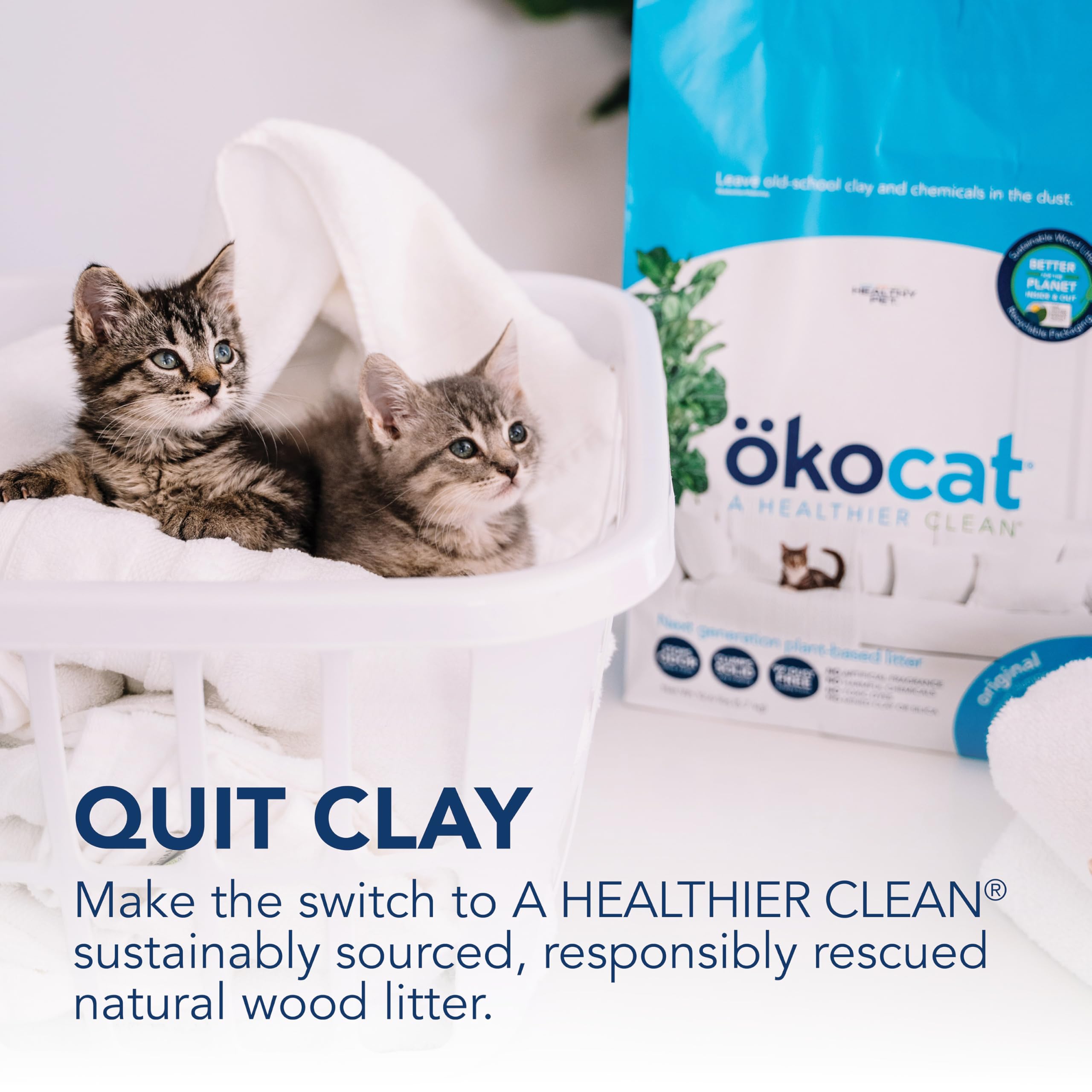 ökocat litière ingrédients naturels bois recyclé: composition responsable.