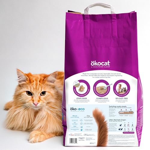 okocat contrôle les odeurs naturellement, sans parfum.