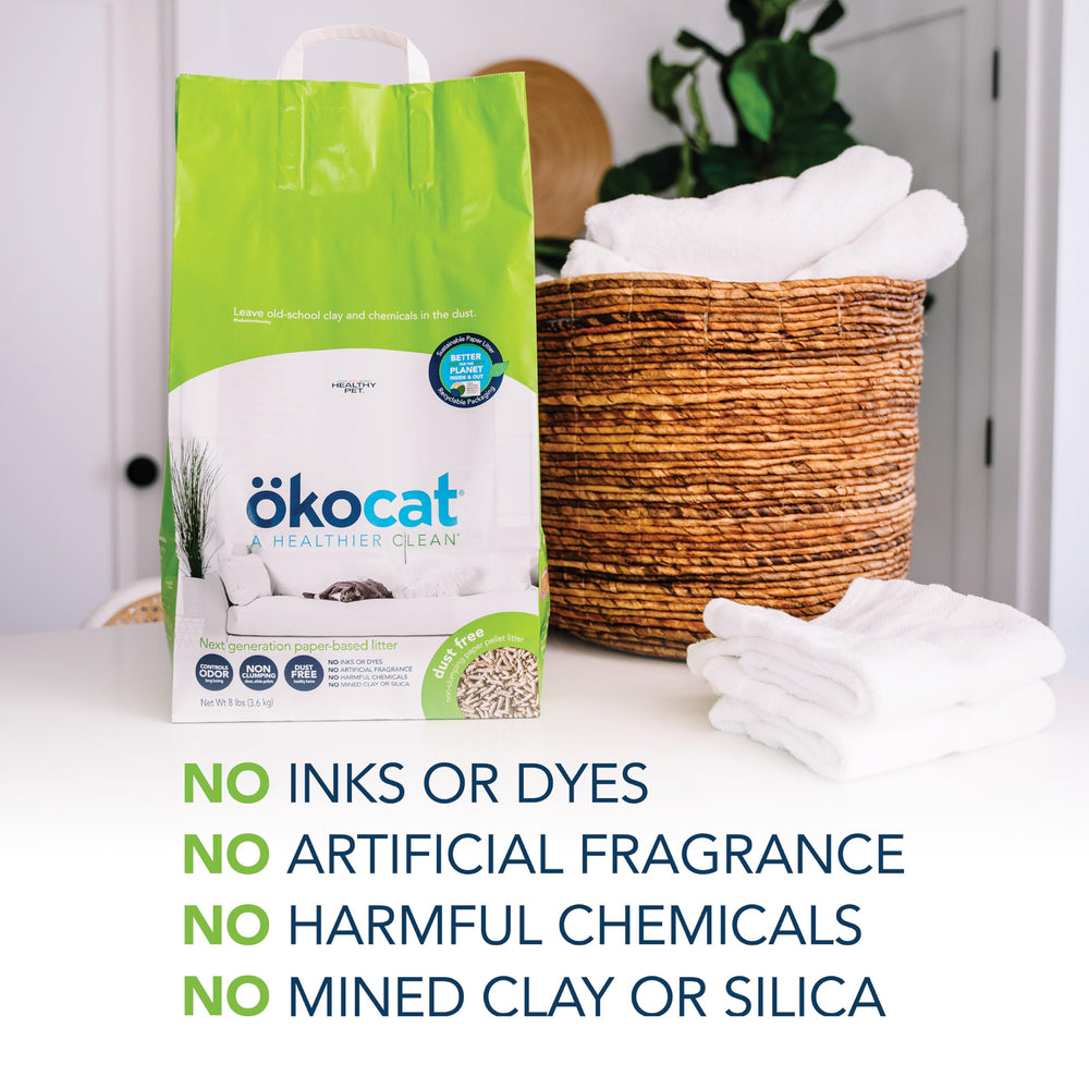 ökocat litière papier pour chats post-opératoires: pratique et propre