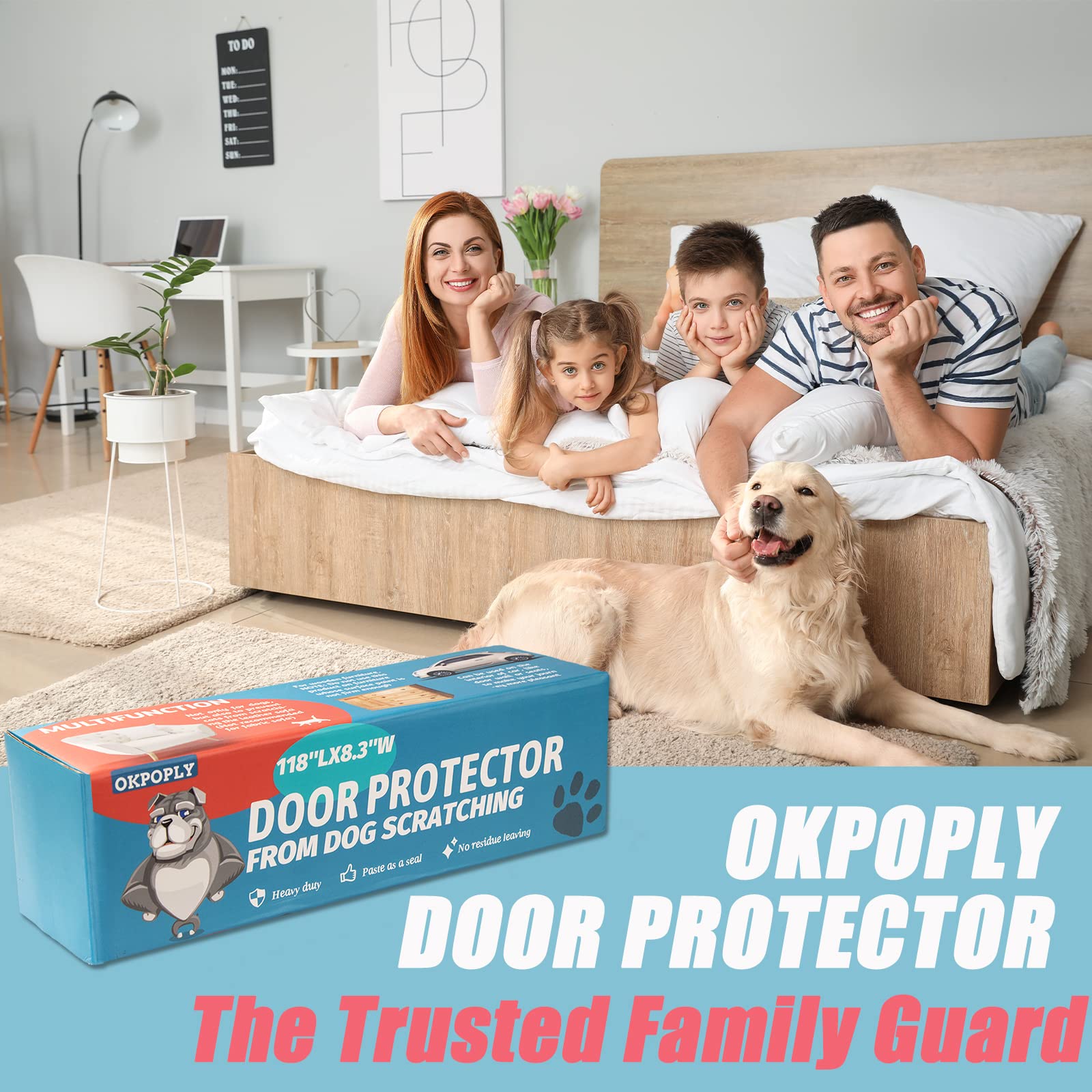 OKPOPLY protection meubles bois, surface protégée et facile a nettoyer.