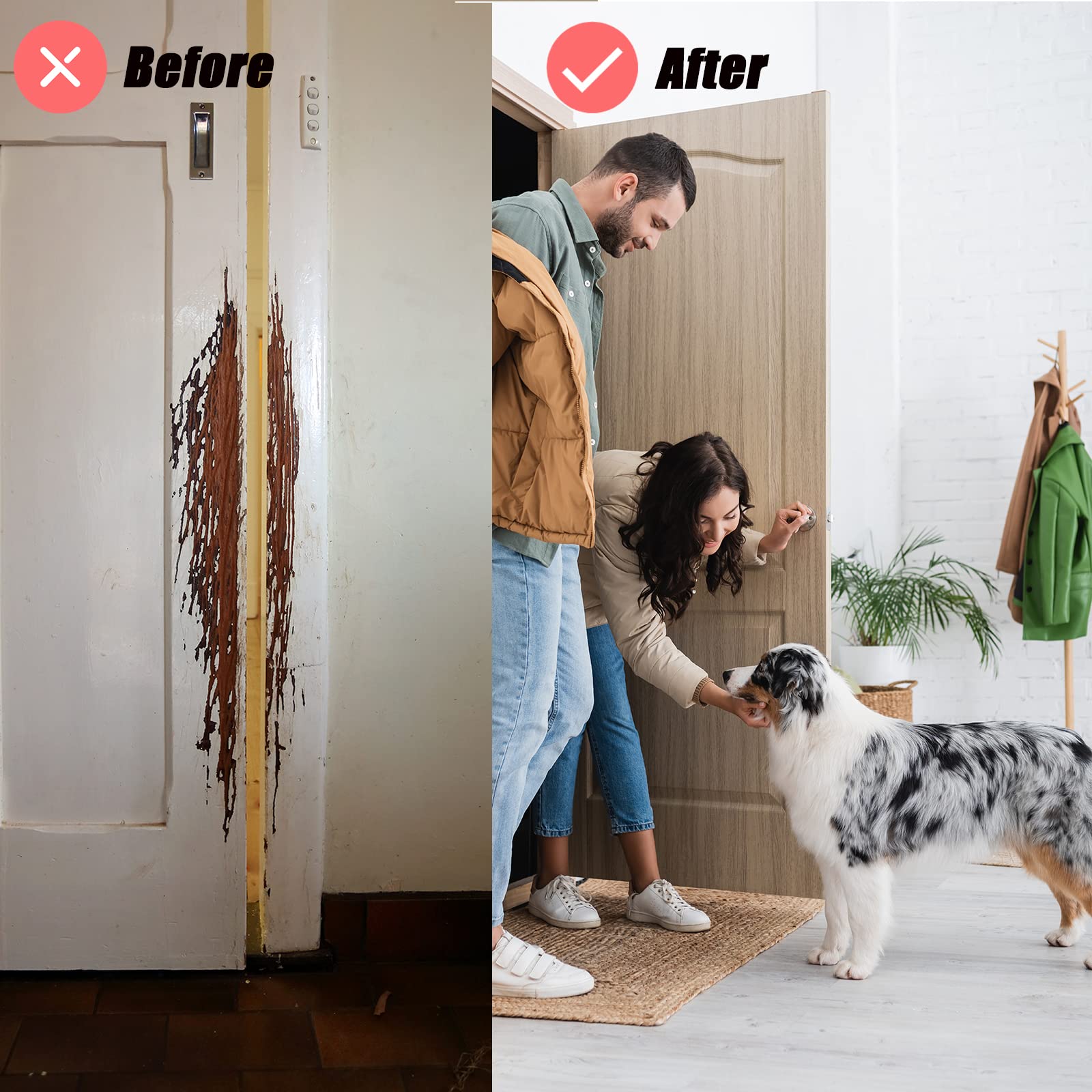 OKPOPLY protection invisible sur porte, integration discrète et efficace.