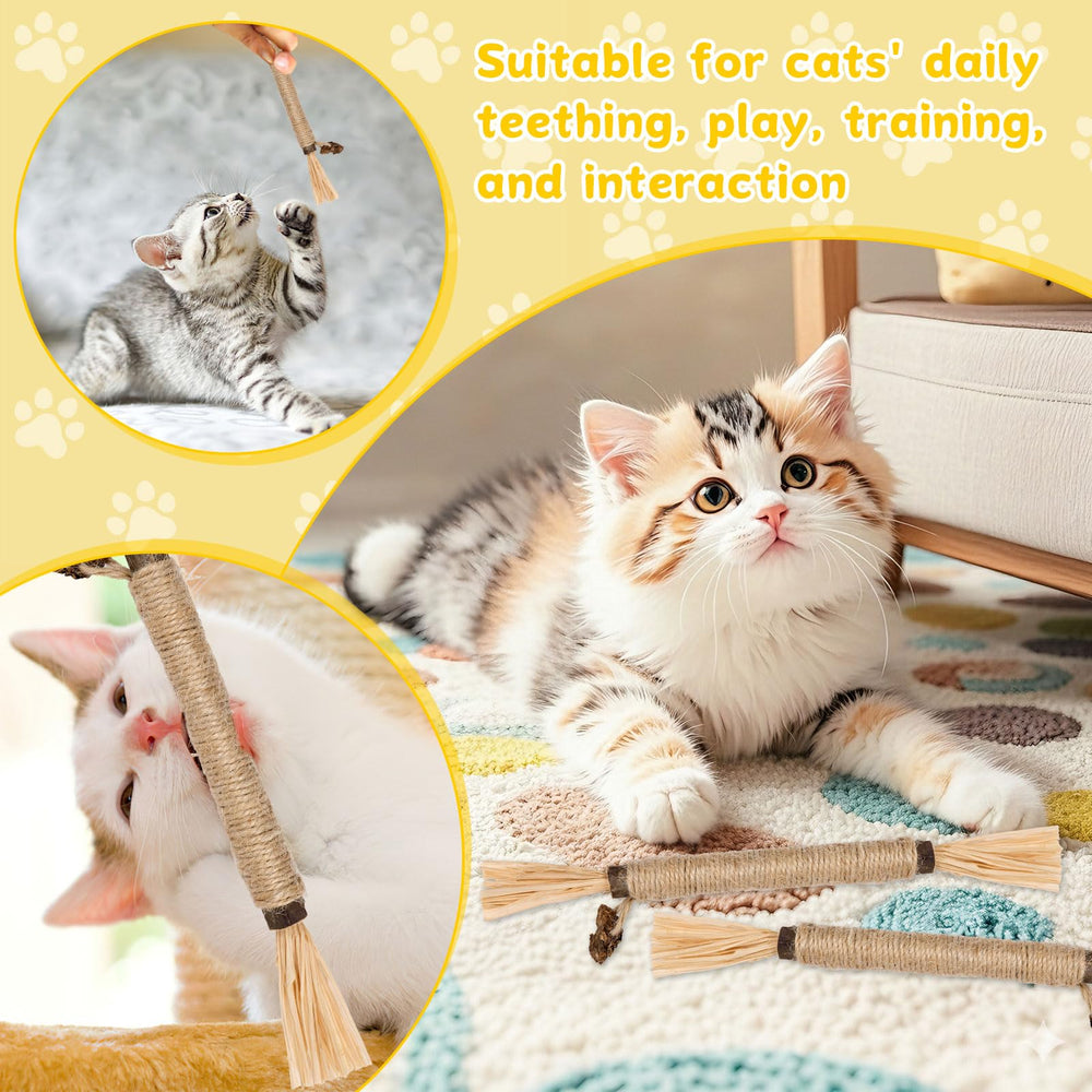 Okxiri batons silvervine pour chats: matériau durable, sûr pour les mâchouillements
