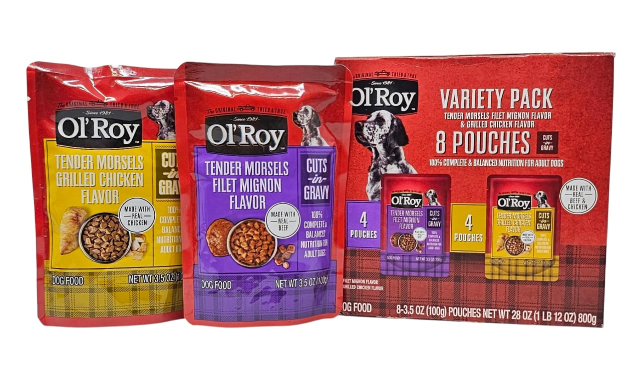 Ol' Roy filet mignon: morceaux tendres dans sauce, expérience gourmande pour chien.
