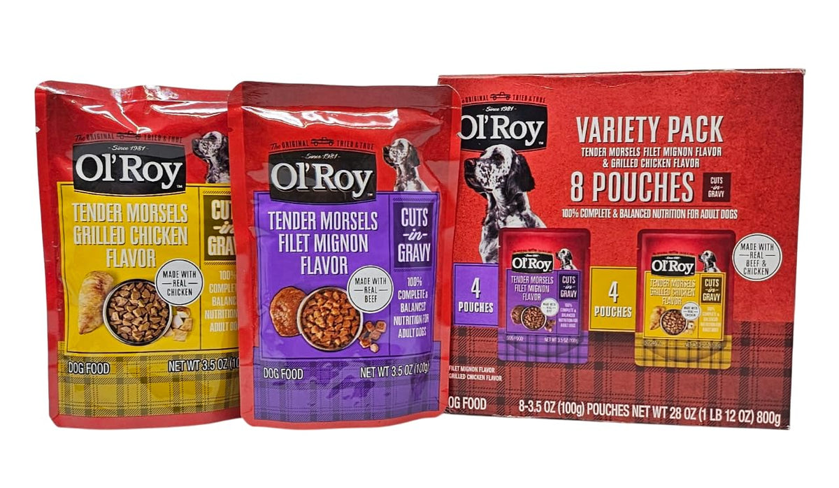 Ol' Roy filet mignon: morceaux tendres dans sauce, expérience gourmande pour chien.